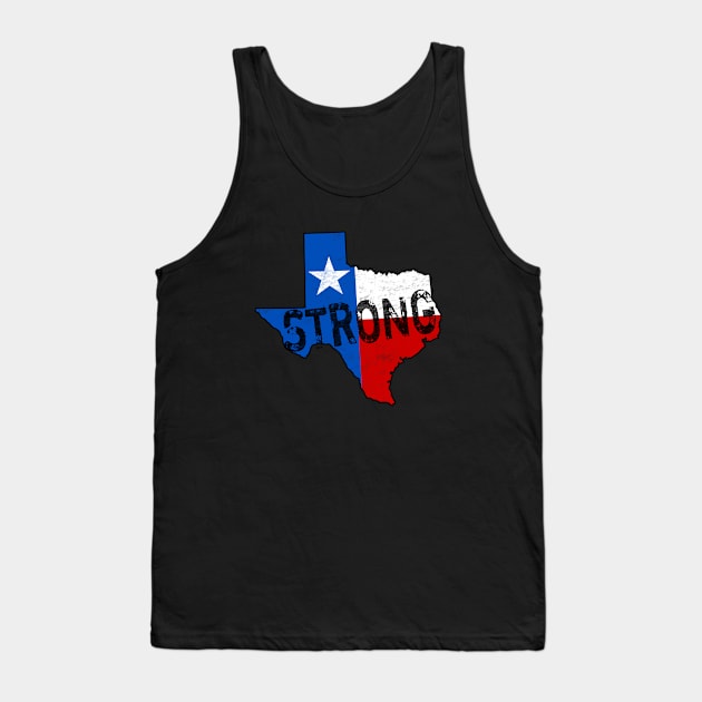 Texas Strong State of Texas Flag Support Tank Top by TeeCreations